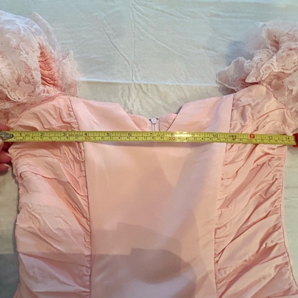 Vintage 1987 Gunne Sax By Jessica McClintock Pale Pink Prom Dress - Size 5 - Picture 8 of 8